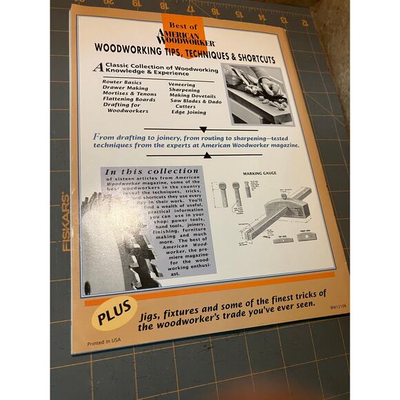 Woodworking, Techniques, Tips, and Shortcuts 1993 AMERICAN WOODWORKER Book VTG - Picture 6 of 6